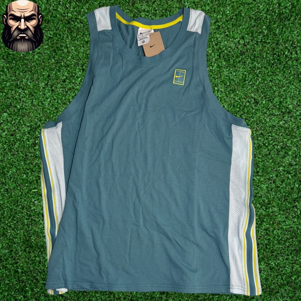NikeCourt Mesh Tennis Tank Top FQ3023-379 Men's Size XL